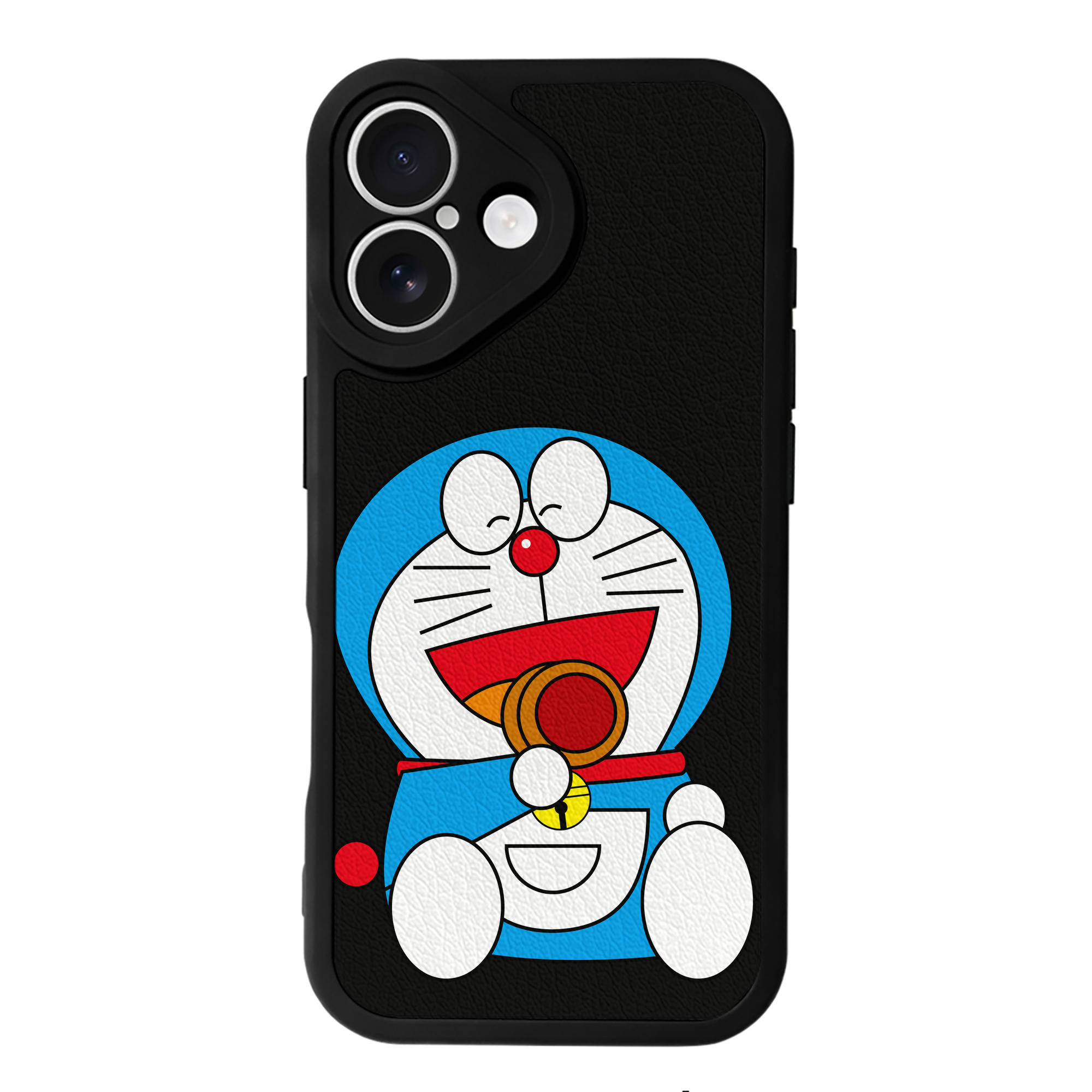 （画像用） ドラえもん Doraemon 【iPhone 16シリーズ対応】シリコンスマホケース（レザー調） 材質：シリコン